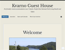 Tablet Screenshot of kvarnoguesthouse.ca